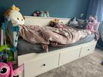 Ikea hemnes bed 80x200 (beschadigd), Huis en Inrichting, Ophalen, Wit, Tweepersoons, Zo goed als nieuw