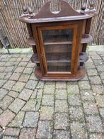 Kleine vitrinekast met glazen deur, Ophalen, Minder dan 50 cm, Glas, Klassiek