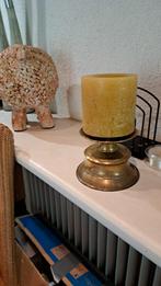 Messing Kandelaar Vintage, Bruin, Gebruikt, Brons of Koper, Ophalen of Verzenden