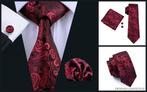 Dennis Gadgets: 100 % zijden stropdas ( 3 delig !! ) DG0314, Kleding | Heren, Stropdassen, Ophalen of Verzenden, Nieuw, Rood, Met patroon