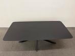 Rechthoekige eettafel HPL zwart 200x100, 100 tot 150 cm, 200 cm of meer, Ophalen of Verzenden, Zo goed als nieuw