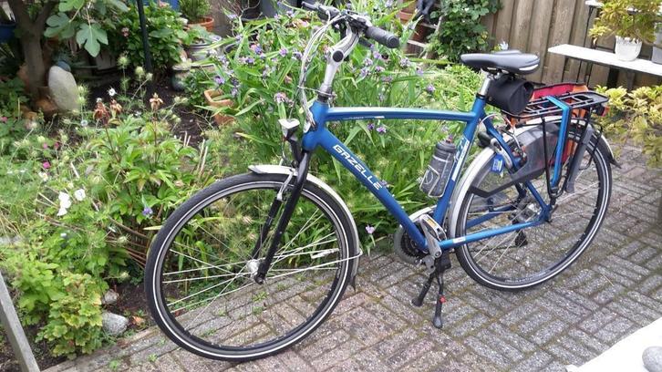 herenfiets, Fietsen en Brommers, Fietsen | Heren | Herenfietsen, Gebruikt, Gazelle, 53 tot 57 cm, Versnellingen, Ophalen