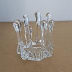 Vintage Zweeds glasobject Gränna Glasbruk Sweden Handgemaakt, Ophalen of Verzenden, Overige materialen, Kandelaar, Minder dan 25 cm