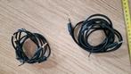 2 keer 3.5mm AUX audio jack kabel (2.5m en 1.5 m), Luidsprekerkabel, Ophalen of Verzenden, Zo goed als nieuw, Minder dan 2 meter