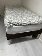 Nieuw eenpersoonsbed met matras, 90 cm, Eenpersoons, Bruin, Nieuw