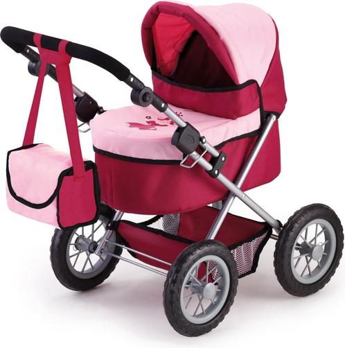 Bayer Design - Poppenwagen Trendy - Rood en Roze, Kinderen en Baby's, Speelgoed | Poppen, Nieuw, Babypop, Ophalen of Verzenden