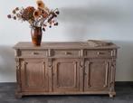 Gerestylde Grenen Dressoirkast - Toupe & Carbon Wax, Huis en Inrichting, Kasten | Buffetkasten, Ophalen, Gebruikt, 100 tot 150 cm