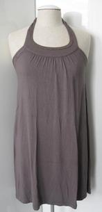 Jurk / Halterjurk / Strandjurk/ Zomerjurk taupe-bruin mt. S, Maat 38/40 (M), Bruin, Nieuw, Ophalen of Verzenden