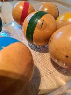 Jeu de Boule / croquet ballen vintage hout, Ophalen of Verzenden, Zo goed als nieuw