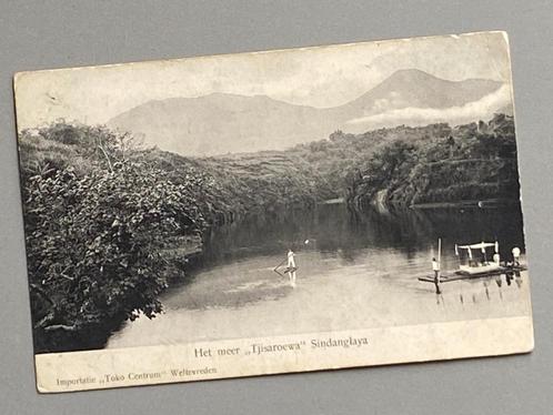2) Het meer 'Tjisaroewa' Sindanglaya 1909  / Ned. Indië, Verzamelen, Ansichtkaarten | Buitenland, Gelopen, Buiten Europa, Voor 1920