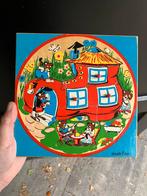 Simplex toys hout houten puzzel rond vierkant vintage dieren, Ophalen of Verzenden, Minder dan 10 stukjes, 6 maanden tot 2 jaar