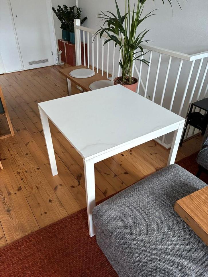 Vihals IKEA, tafel, gebruikt, Huis en Inrichting, Tafels | Eettafels, Gebruikt, 50 tot 100 cm, 50 tot 100 cm, Rechthoekig, Kunststof