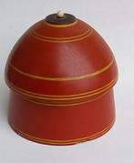 Antieke, oude, Beschilderde  houten doos met deksel, Antiek en Kunst, Curiosa en Brocante, Verzenden