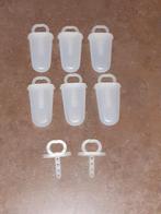 Tupperware vintage ijsjes maker set vormpjes wit uitmuntend, Ophalen of Verzenden, Wit, Overige typen