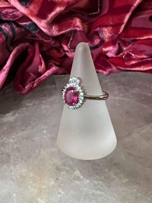 Robijn topaas liefde passie geluk beschermt power eyecatcher, Sieraden, Tassen en Uiterlijk, Ringen, Nieuw, Dame of Heer, 17 tot 18