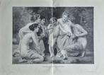 Antieke prent ca.1901 - Amor, Antiek en Kunst, Ophalen of Verzenden