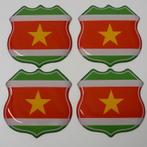 3D Suriname gel vlag stickers UV-bestendig, Verzenden, Nieuw, Overige typen