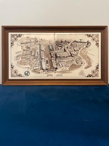 Wilton Fijenoord | Schiedam Holland | tegeltableau | 1979 beschikbaar voor biedingen