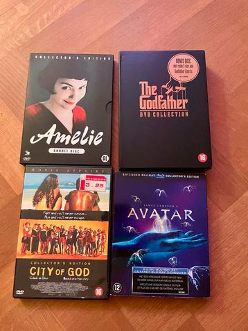 DVD Collectie: Amelie, Godfather, City of God, Avatar beschikbaar voor biedingen