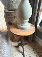 Landelijk houten wijntafel, bijzettafel, Ophalen