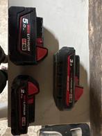 Milwaukee M18 Accu's - 2.0Ah, 3.0Ah, 5.0Ah, Ophalen, Gebruikt