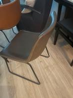 Eetkamerstoelen, 3 st , kunstleer. zie foto’s, Kunststof, Gebruikt, Ophalen of Verzenden, Industrieel