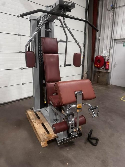 Technogym Krachtstation Unica met 90kg Steekgewichten, Sport en Fitness, Fitnessmaterialen, Gebruikt, Armen, Benen, Borst, Rug