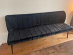 Zwarte velvet eetkamerbank - zo goed als nieuw!, 50 tot 75 cm, 125 cm of meer, Ophalen of Verzenden, Zo goed als nieuw