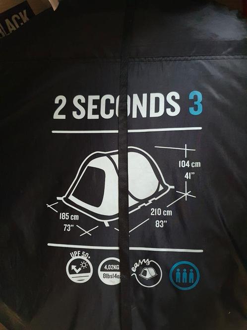 3x 2 persoonstenten, black & white, zeer eenvoudig opzetten, Caravans en Kamperen, Tenten, Gebruikt, Ophalen