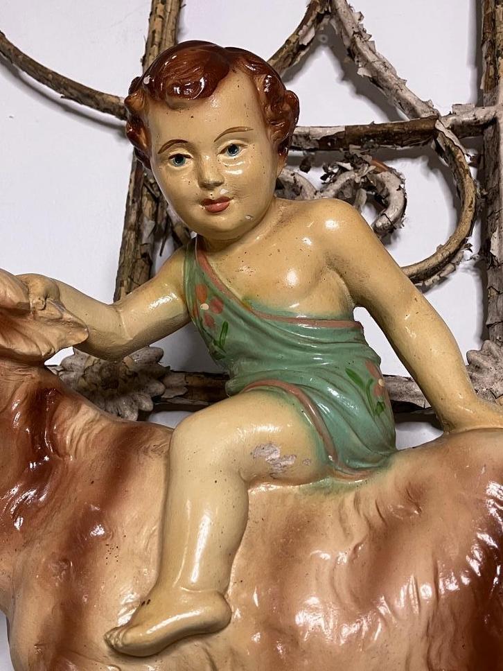 Groot antiek religieus beeld, Antiek en Kunst, Kunst | Beelden en Houtsnijwerken, Ophalen of Verzenden
