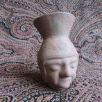 Grappig Azteekse Maya hoofd Klei aardewerk plantenpotje, Huis en Inrichting, Ophalen of Verzenden, Zo goed als nieuw
