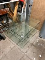 Glazen salontafel, Huis en Inrichting, Ophalen, 50 tot 100 cm, 50 tot 100 cm, Minder dan 50 cm