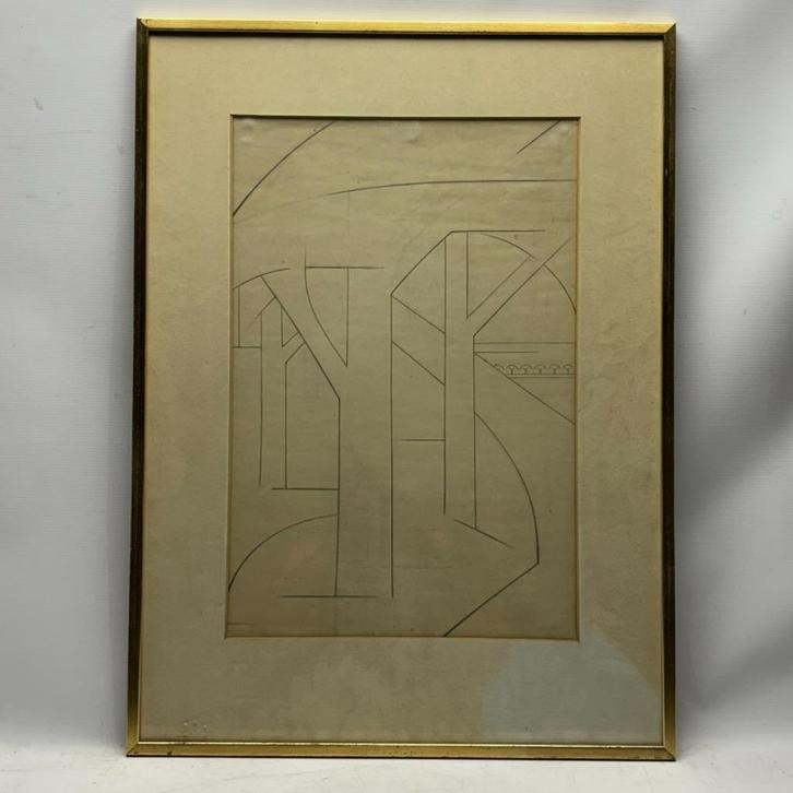 Douwe van der Zweep (1890-1975) attr., Antiek en Kunst, Kunst | Tekeningen en Foto's, Ophalen of Verzenden