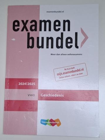 Examenbundel VWO 2024_2025 Geschiedenis. beschikbaar voor biedingen