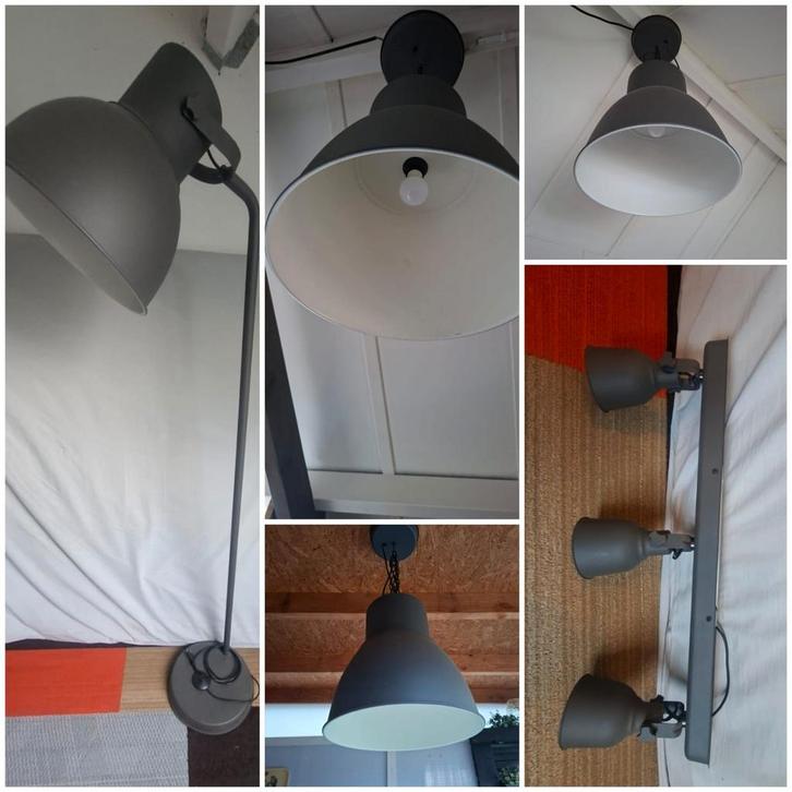Hektar Lampenset - Complete Verlichting, Huis en Inrichting, Lampen | Plafondlampen, Gebruikt, Metaal, Ophalen of Verzenden
