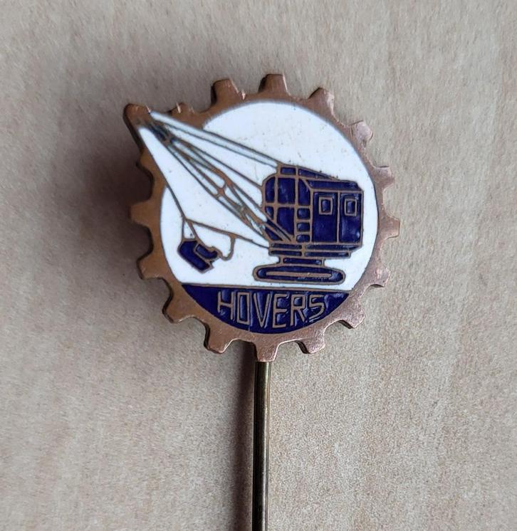 Hovers Dragline emaille speldje, Verzamelen, Speldjes, Pins en Buttons, Gebruikt, Speldje of Pin, Overige onderwerpen, Ophalen of Verzenden