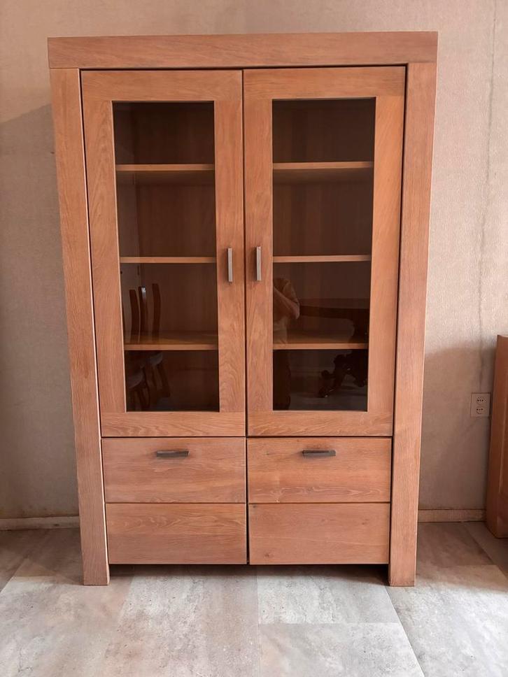 Mooie Houten Buffetkast - 1.85m hoog, Antiek en Kunst, Antiek | Meubels | Kasten, Ophalen of Verzenden