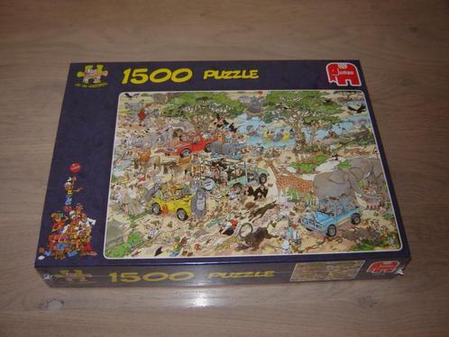 Puzzel Jan van Haasteren SAFARI 1500 st. NIEUW !, Hobby en Vrije tijd, Denksport en Puzzels, Nieuw, Legpuzzel, 500 t/m 1500 stukjes