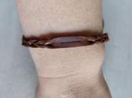 Bruin leren armbandje NIEUW, Verzenden, Nieuw, Bruin, Leer