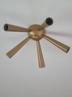 Retro Plafondlamp - Gouden Sputnik Stijl, Ophalen of Verzenden, Zo goed als nieuw, Metaal, Retro