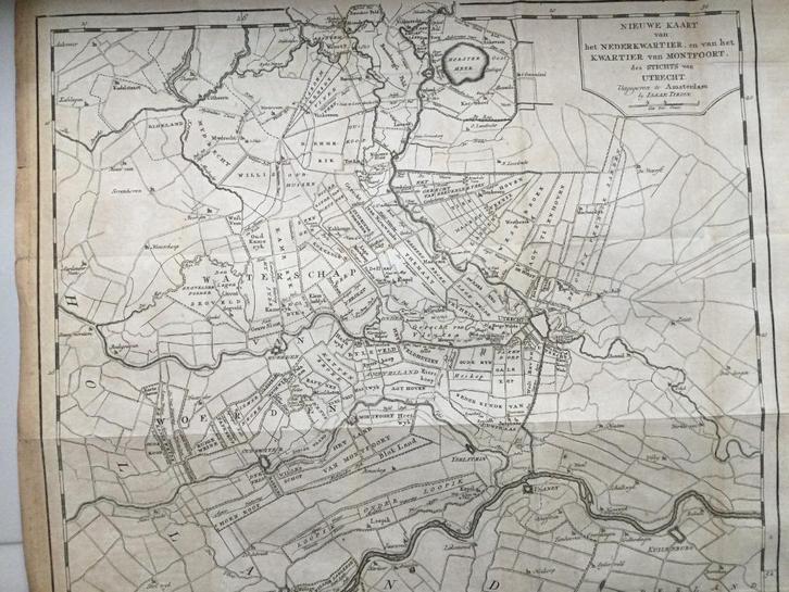 Utrecht, Utrecht, Nederkwartier en Montfoort, Tirion 1750, Antiek en Kunst, Kunst | Etsen en Gravures, Verzenden