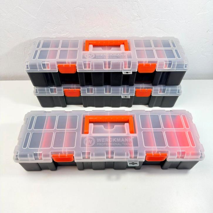 3x Werckmann opbergdoos, Doe-het-zelf en Verbouw, Gereedschapskisten, Zo goed als nieuw, Ophalen of Verzenden