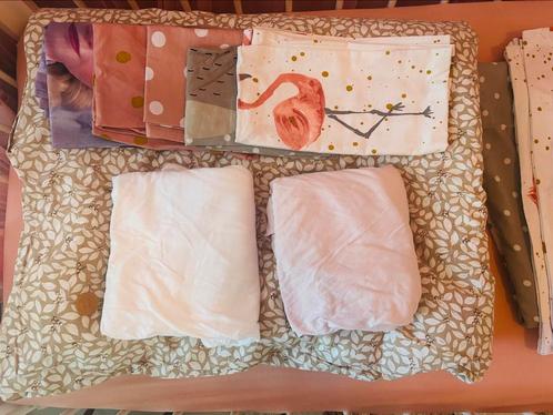 Hema dekbed + dekbedovertrekken + hoeslakens, Kinderen en Baby's, Kinderkamer | Beddengoed, Gebruikt, Dekbedovertrek, Roze, Meisje