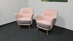 Vintage 50s lounge cocktailstoel, Verzenden, Zo goed als nieuw, 50 tot 75 cm, 75 tot 100 cm