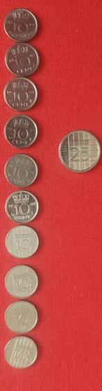 Setje 10 cent + 25 cent  diverse jaren Juliana, Postzegels en Munten, Munten | Nederland, Ophalen of Verzenden, Koningin Juliana
