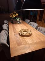 6 Stoelen in Linnen Look, Huis en Inrichting, Stoelen, Ophalen, Hout, Grijs, Vijf, Zes of meer stoelen