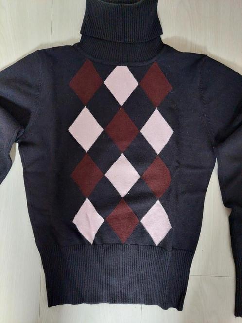 Leuk koltruitje met wybertjes motief in maat S, Kleding | Dames, Truien en Vesten, Zo goed als nieuw, Maat 36 (S), Zwart, Ophalen of Verzenden