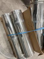 Geïsoleerde kachelbuis RVS met bevestigingsmaterialen, Gebruikt, Ophalen of Verzenden, Rvs, Minder dan 2 meter