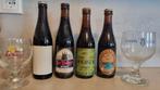 La Trappe & Schaapskooi bierflesjes + 2 originele glazen, Verzamelen, Ophalen of Verzenden, Zo goed als nieuw, Glas of Glazen