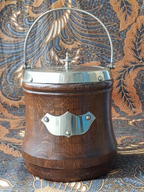 Mooie originele antieke koekjespot uit Engeland 17,8 cm., Antiek en Kunst, Antiek | Woonaccessoires, Ophalen of Verzenden